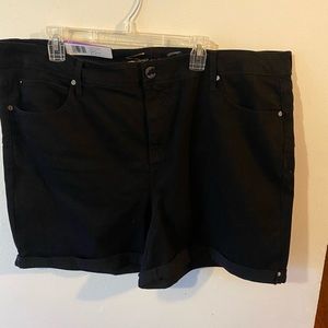 Womens Black jean shorts